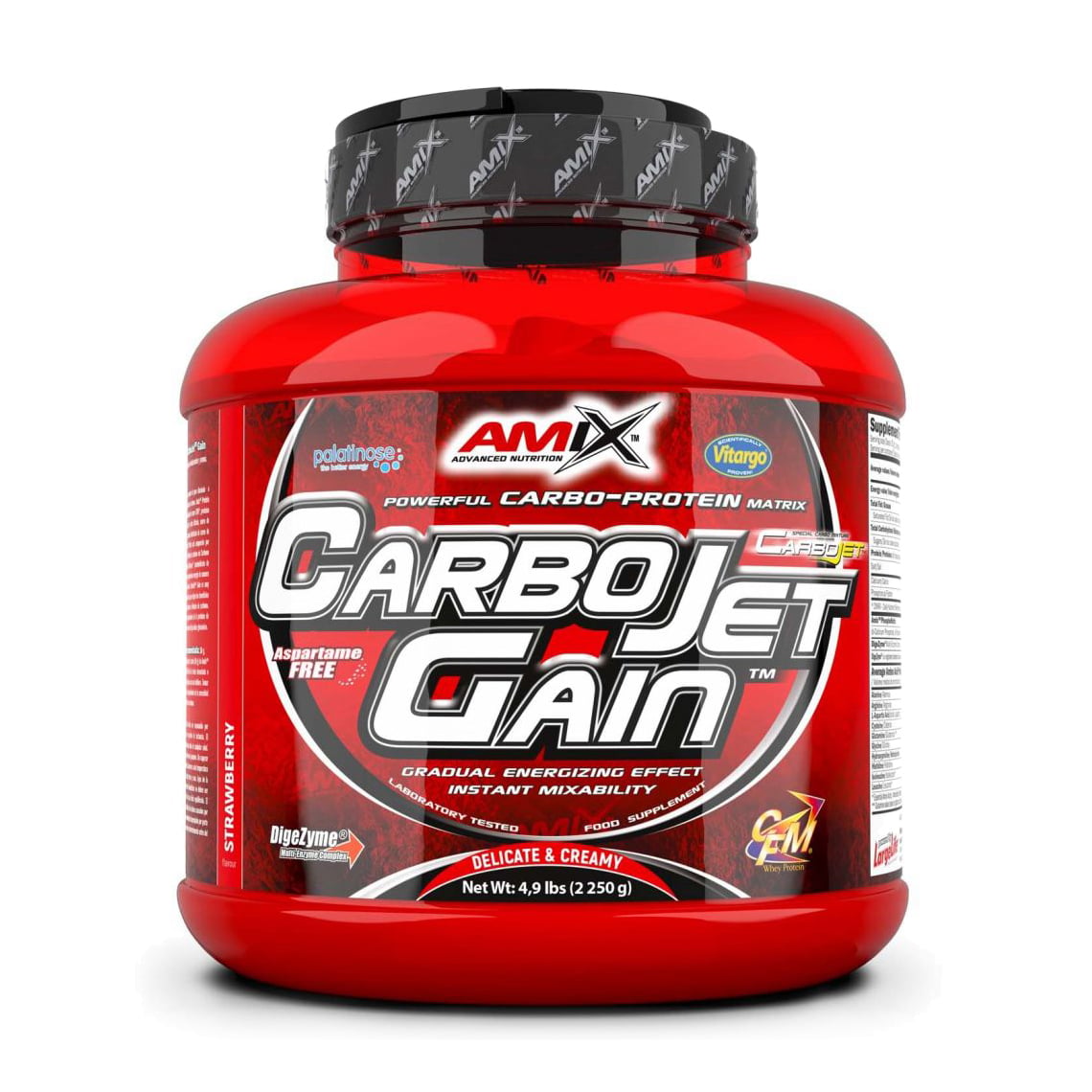 Гейнер Amix Nutrition CarboJet Gain Полуниця, 2.25 кг