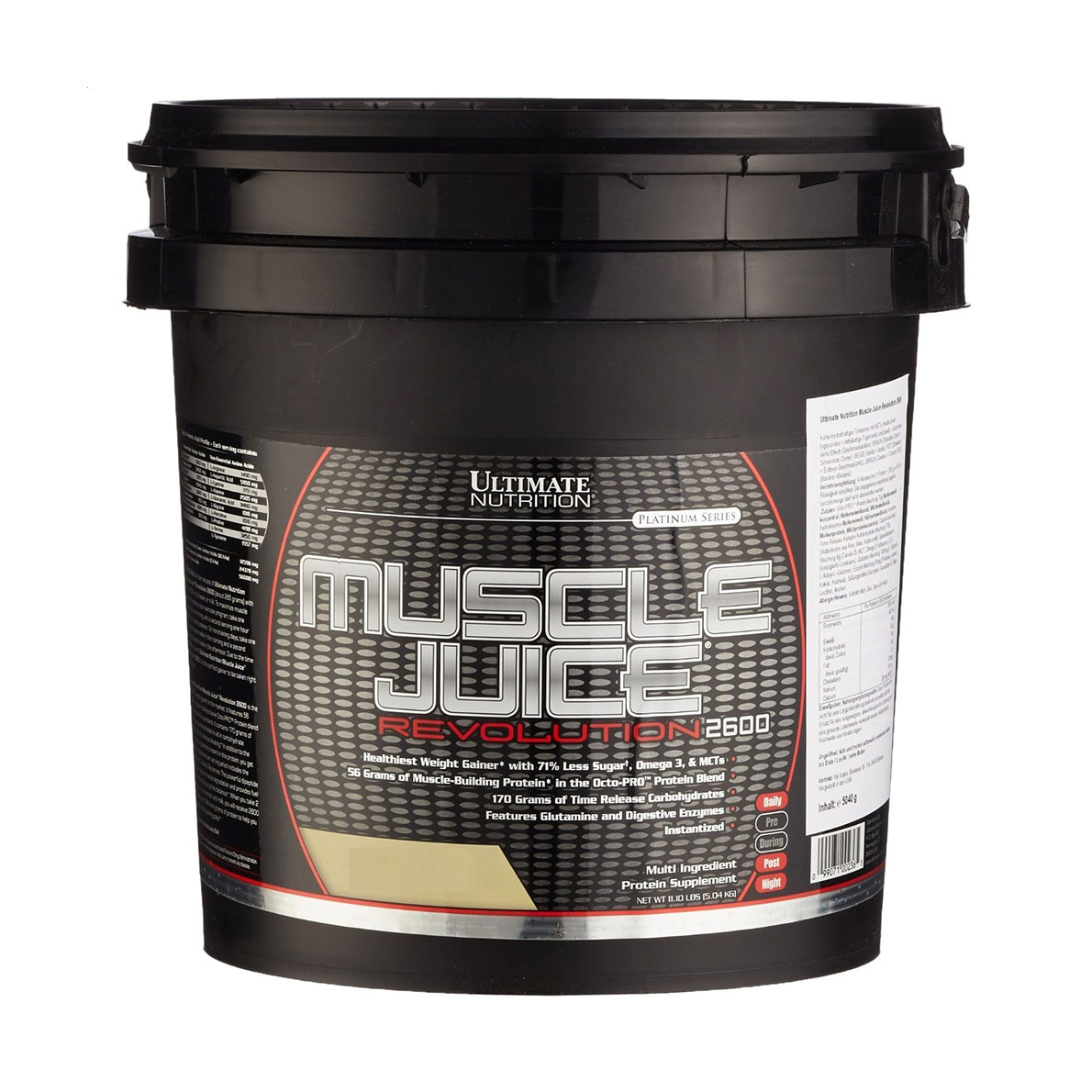 Гейнер Ultimate Nutrition Muscle Juice Revolution 2600 Полуниця, в порошку, 5.04 кг